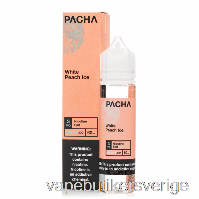 Vape Sverige Vit Persika Is - Pacha - 60ml 0mg